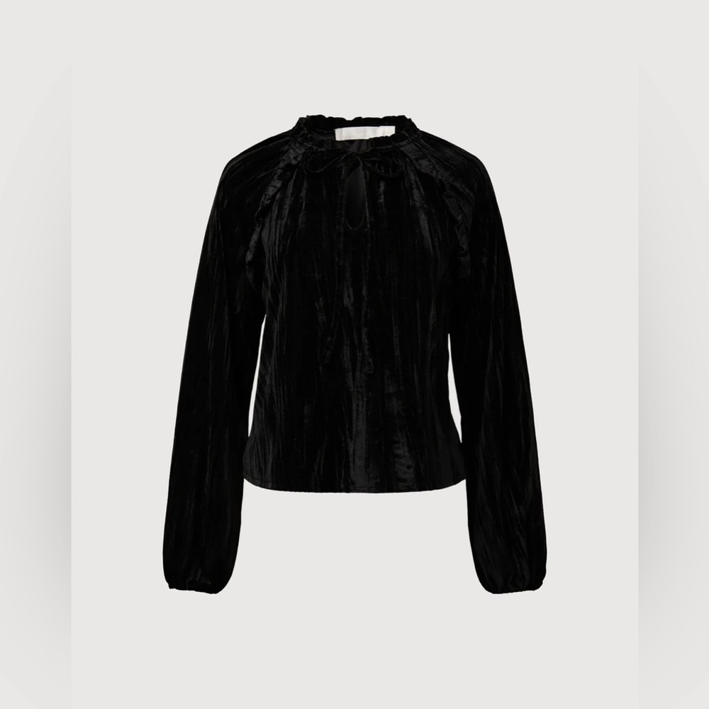 Rachel Parcell black velvet blouse, brand new with tags, size XS.